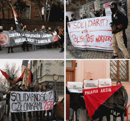 Internationale Solidarität mit Polnischen Postler*innen (Aktionswoche vom 26.02. bis 04.03.2018)